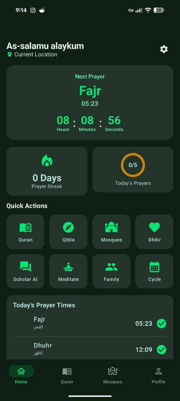 Home Dashboard